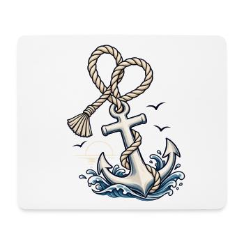 Bootsurlaub Nautik Design für Bootliebhaber - Mousepad (Querformat) - Weiß - Vorne