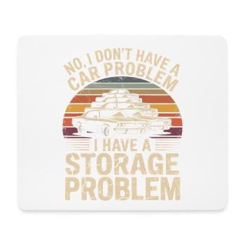 Autolagerproblem Retro-Stack - Mousepad (Querformat) - Weiß - Vorne