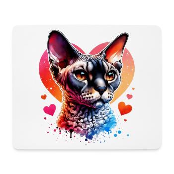 Devon Rex - Mousepad (Querformat) - Weiß - Vorne