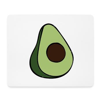 Avocado Half Minimalist Green Slice - Mousepad (Querformat) - Weiß - Vorne