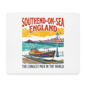 Southend-on-Sea England Longest Pier in the World - Mousepad (Querformat) - Weiß - Vorne