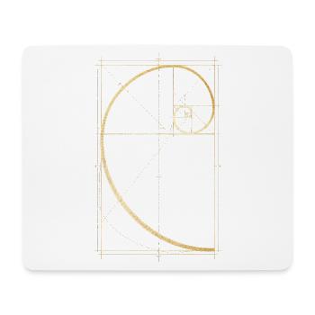 Fibonacci Spirale - Mousepad (Querformat) - Weiß - Vorne