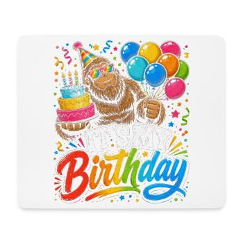 Bigfoot Geburtstag Fiesta - Mousepad (Querformat) - Weiß - Vorne