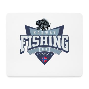 Norwegen Angeltour 2027 - Mousepad (Querformat) - Weiß - Vorne