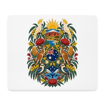 Australien | Outback, Känguru & Kakadu - Mousepad (Querformat) - Weiß - Vorne