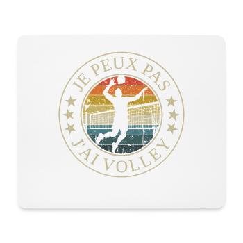 Ich Kann Nicht Ich Habe Volleyball Volleyballer - Mousepad (Querformat) - Weiß - Vorne