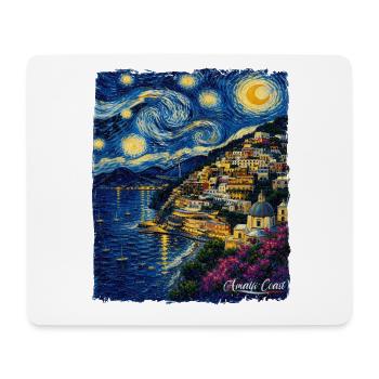 Italien Mediterran Amalfi Coast Sternennacht - Mousepad (Querformat) - Weiß - Vorne
