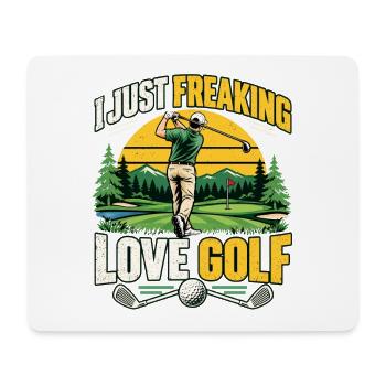 Golfspieler Golf Golfer Geschenke - Mousepad (Querformat) - Weiß - Vorne