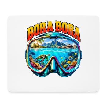 Bora Bora Französisch Polynesien Tauchen Schnorche - Mousepad (Querformat) - Weiß - Vorne