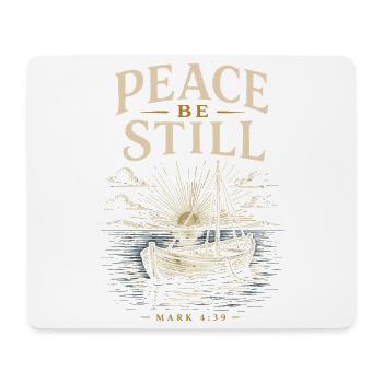 Frieden sei still, Boot - Mousepad (Querformat) - Weiß - Vorne