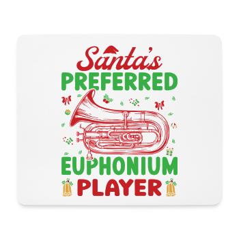 Euphonium Santa´s Preferred Player Baritone - Mousepad (Querformat) - Weiß - Vorne