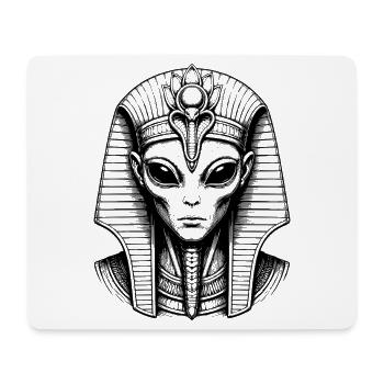 Außerirdischer Pharao - Mousepad (Querformat) - Weiß - Vorne
