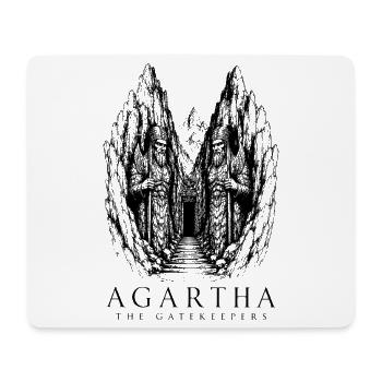 Agartha-Torwächter - Mousepad (Querformat) - Weiß - Vorne