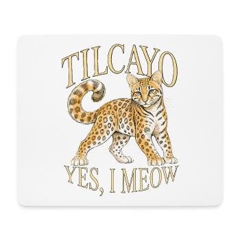 Tilcayo Leoparden Yes I Meow - Mousepad (Querformat) - Weiß - Vorne