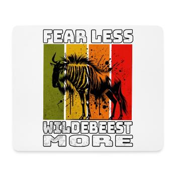 Wildebeest Gnu - Mousepad (Querformat) - Weiß - Vorne