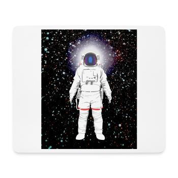 Astronaut im Farbspektrum - Mousepad (Querformat) - Weiß - Vorne