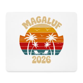 Magalour 2026 Strand Retro - Mousepad (Querformat) - Weiß - Vorne
