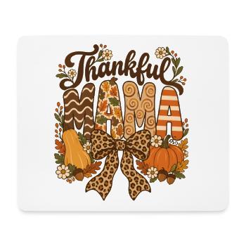 Dankbare Mama Leopard Bow Fall - Mousepad (Querformat) - Weiß - Vorne