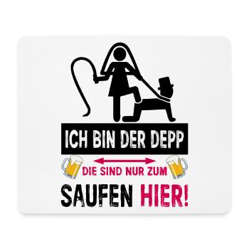 JGA Depp Shirt Lustiger Junggesellenabschied - Mousepad (Querformat) - Weiß - Vorne