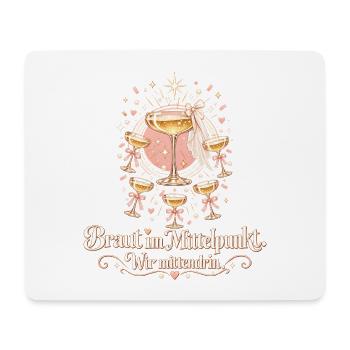 Junggesellinnenabschied JGA Team Braut Crew - Mousepad (Querformat) - Weiß - Vorne