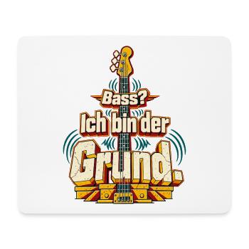 Bassist Bassgitarre Groove Bassisten Humor - Mousepad (Querformat) - Weiß - Vorne