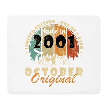 Oktober 2001 Jubiläum 2001 Oktober - Mousepad (Querformat) - Weiß - Vorne