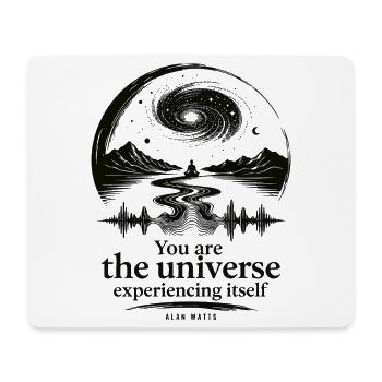 Universum, das sich selbst erlebt - Mousepad (Querformat) - Weiß - Vorne