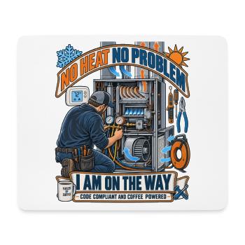 Kein Hitzeproblem Kaffee-Technik - Mousepad (Querformat) - Weiß - Vorne