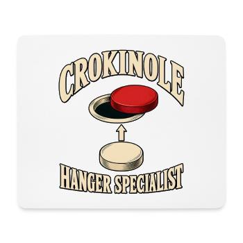 Crokinole-brettspiel Spieler Club Turnier Geschenk - Mousepad (Querformat) - Weiß - Vorne