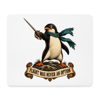 Flight Was Never an Option - Mousepad (Querformat) - Weiß - Vorne