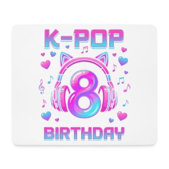 K-Pop Girls 8. Geburtstagsmädchen Geschenk Kpop Geburtstag - Mousepad (Querformat) - Weiß - Vorne