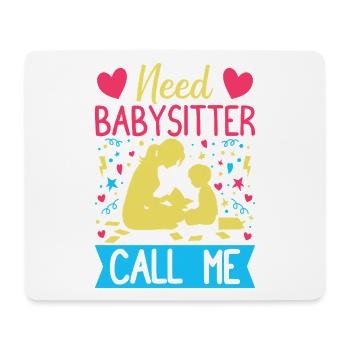 Daycare Need Babysitter Call Me Nanny - Mousepad (Querformat) - Weiß - Vorne