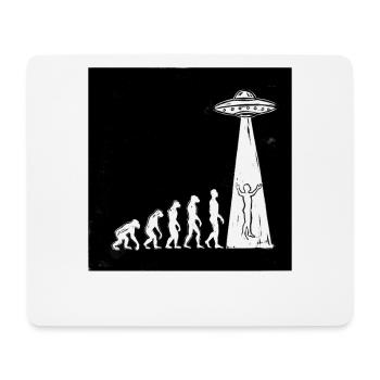  Evolution Mensch Zu Alien Ufo Entführung Science - Mousepad (Querformat) - Weiß - Vorne