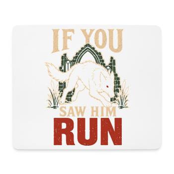 Black Shuck Ostanglische Folklore Geisterhund - Mousepad (Querformat) - Weiß - Vorne