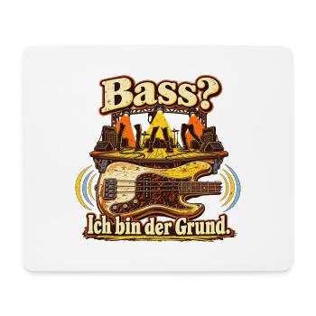 Bassist Bass Spruch Groove - Mousepad (Querformat) - Weiß - Vorne