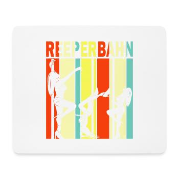 Reeperbahn Vintage Hamburg Striper St Pauli - Mousepad (Querformat) - Weiß - Vorne