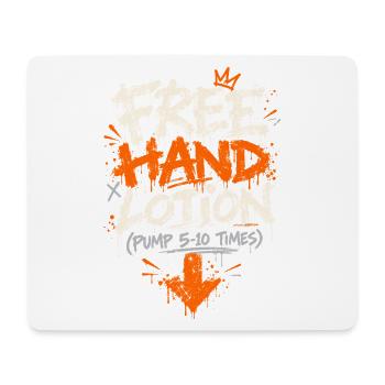 Freie Hand Graffiti Schrift - Mousepad (Querformat) - Weiß - Vorne