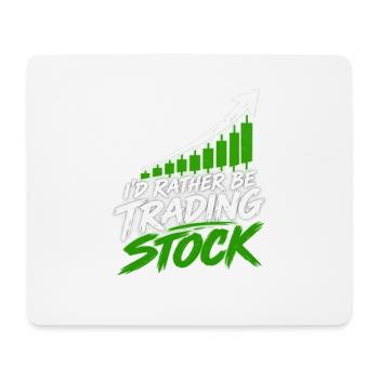 Investor Stock Market Day Trading Trader Broker - Mousepad (Querformat) - Weiß - Vorne