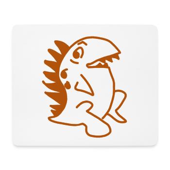 Dino Kawaii – Süßer Saurier  Cartoon  - Mousepad (Querformat) - Weiß - Vorne