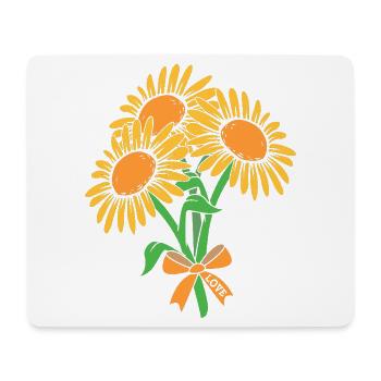 Floristik Florist Blumenhändler Blumenstrauß - Mousepad (Querformat) - Weiß - Vorne