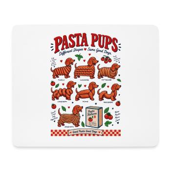 Pasta Pups Dachshund  - Mousepad (Querformat) - Weiß - Vorne