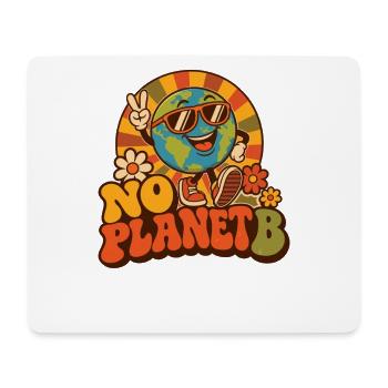 No Planet B – Erde Umweltschutz Retro - Mousepad (Querformat) - Weiß - Vorne