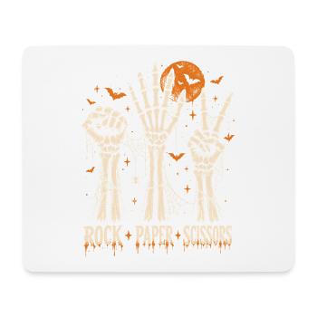 Skelett Hände Rock Paper Schere - Mousepad (Querformat) - Weiß - Vorne