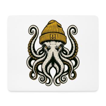 Krake - Mousepad (Querformat) - Weiß - Vorne