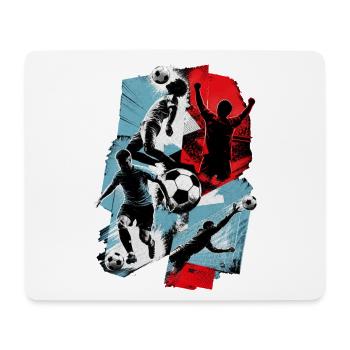 Fußball - Mousepad (Querformat) - Weiß - Vorne