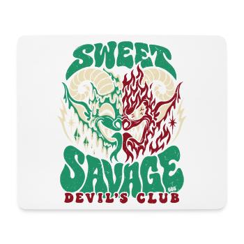 Sweet Savage Devil´s Club 666 - Halloween  - Mousepad (Querformat) - Weiß - Vorne