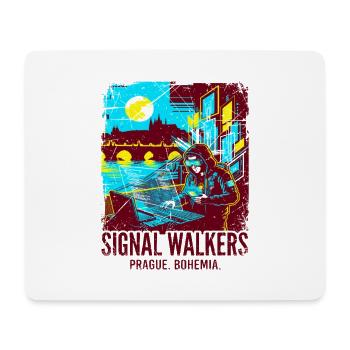 Programmer Signal Walkers Prague Bohemia - Mousepad (Querformat) - Weiß - Vorne