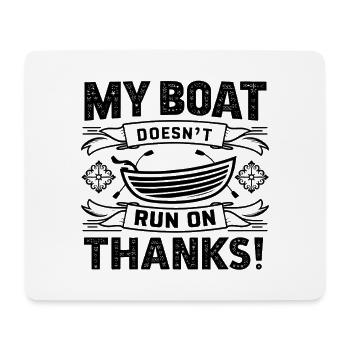 Mein Boot fährt nicht dank seltsamem Bootsdesign - Mousepad (Querformat) - Weiß - Vorne