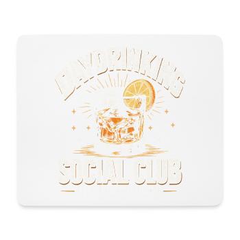 Daydrinking Social Club – Cocktail Retro - Mousepad (Querformat) - Weiß - Vorne