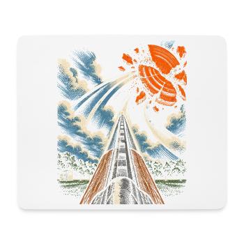 Tontaubenschießen Wurfscheibenschießen - Mousepad (Querformat) - Weiß - Vorne